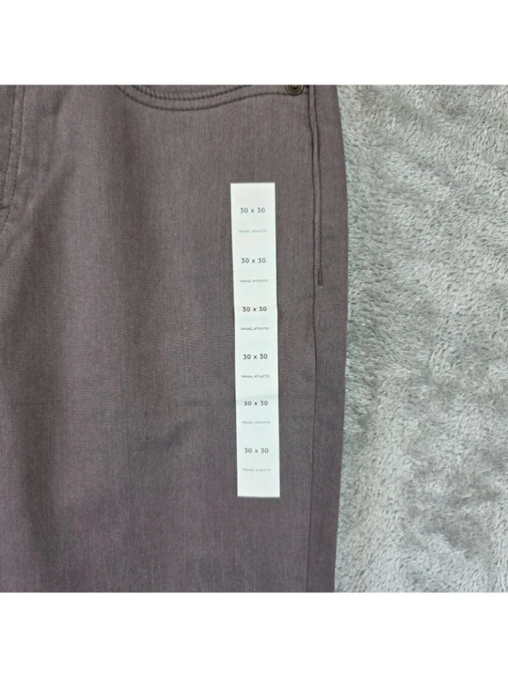 Banana Republic Travel Athletic Jeans Mens 30x30 Brown Stretch Taper Denim
